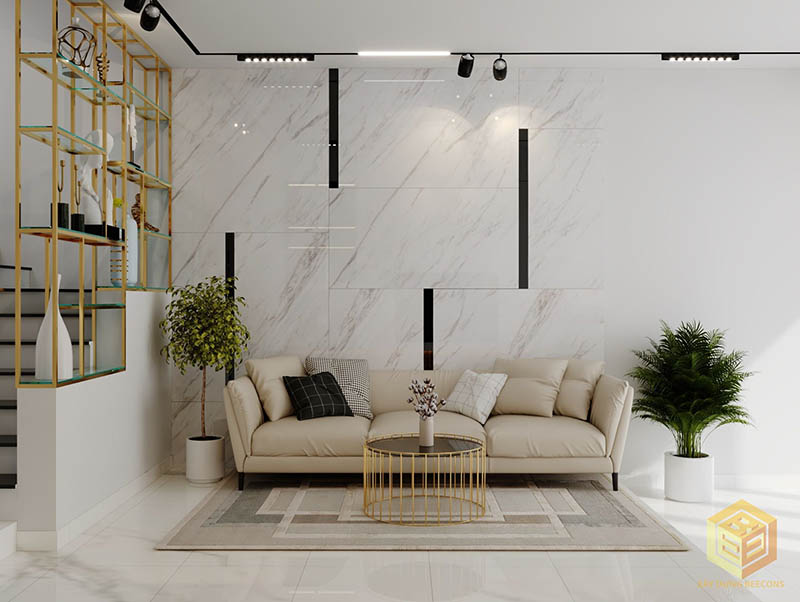 Sofa phòng khách phong cách hiện đại tối giản