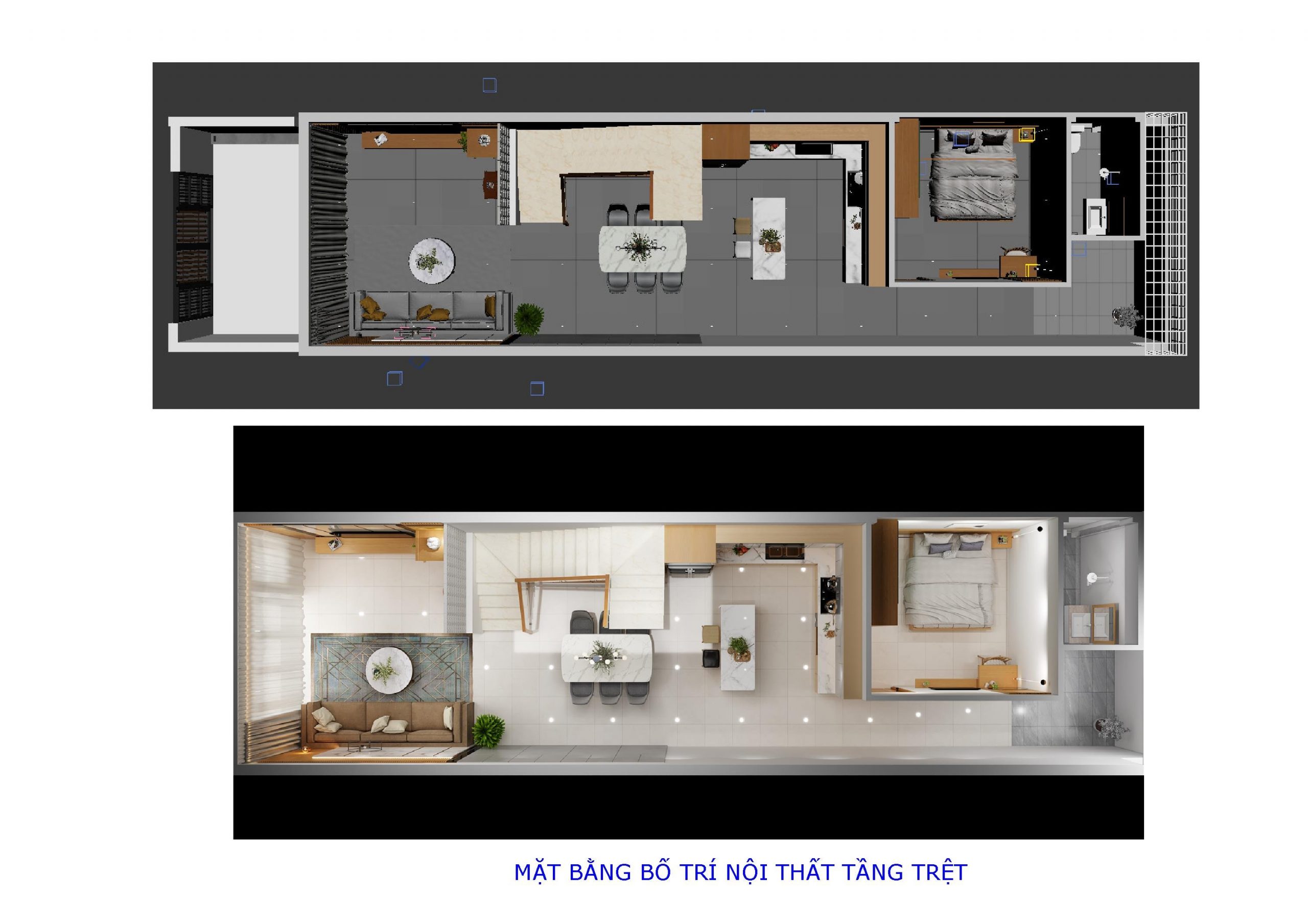 Thiết kế mặt bằng nhà phố