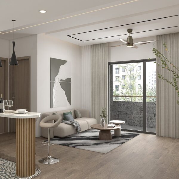 Thiết kế căn hộ 2PN Bình Thạnh