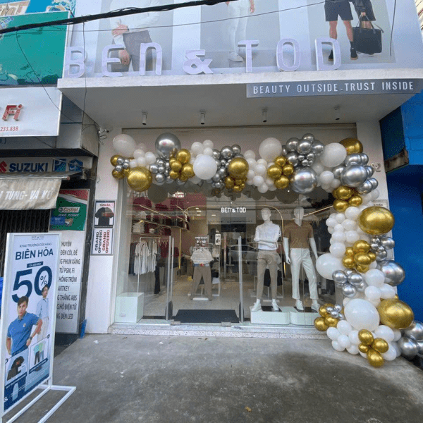 Thi công shop Ben&Tod - Đồng Nai